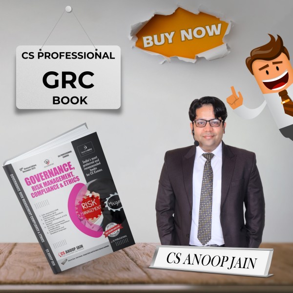 CS PROFESSIONAL Governance,Risk Management Compliance & Ethics Book by CS Anoop Jain