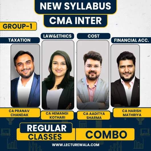  Pranav Chandak Academy Group 1 Combo Regular Online Classes For CMA Inter : Google Drive / Pen Drive Classes