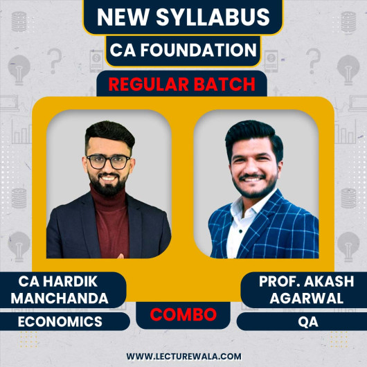 CA Foundation Quantative Aptitude & Economics By Prof. Akash Agarwal and CA Hardik Manchanda regular batch : online classes CA Foundation Quantative Aptitude & Economics By Prof. Akash Agarwal and CA Hardik Manchanda regular batch : online classes