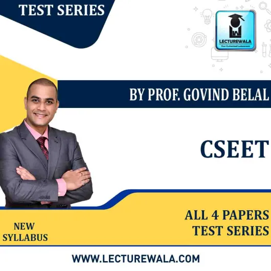 CSEET All 4 Papers Test Series By Prof Govind Belal (For May 2021 onwards)