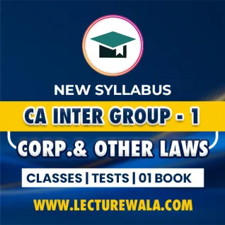 Grooming Education Academy Paper 2: Corporate and other Laws Regular Online Classes For CA Inter Grooming Education Academy Paper 2: Corporate and other Laws Regular Online Classes For CA Inter