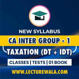 Grooming Education Academy Paper 3: Taxation (Income-tax and GST) Regular Online Classes For CA Inter