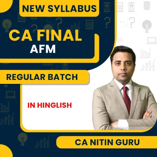 CA Nitin Guru Advanced Financial Management Regular Classes For CA Final: Online Classes.