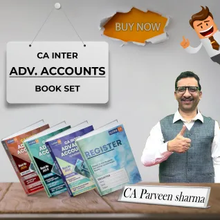 CA Inter Advanced Accounting Book Set By Parveen Sharma : Study material .