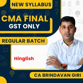 CMA Final New Syllabus GST Only Regular Course by CA Brindavan Giri: Pen drive / Google drive.
