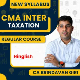 CMA Inter New Syllabus Taxation (DT+IDT) Regular Course Combo By CA Brindavan Giri: Pen drive / Google drive.