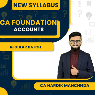 CA Foundation Regular Live Classes Fot Accounts By CA Hardik Manchanda : Live / Online classes 