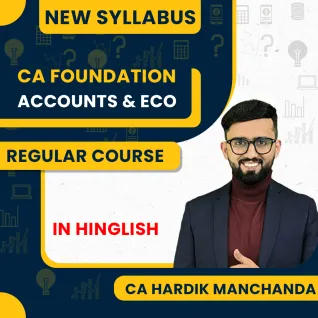 CA Foundation Regular Online Classes For Accounts & Economics By CA Hardik Manchanda: Online classes  CA Foundation Regular Online Classes For Accounts & Economics By CA Hardik Manchanda: Online classes