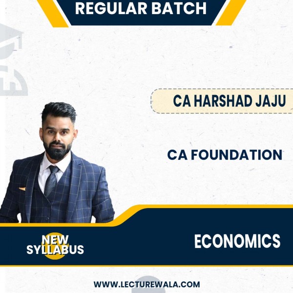 CA Foundation Economics Regular Course By CA Harshad Jaju: Pen drive / Google drive.
