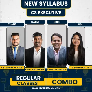 CS Tushar Pahade CLAW Prof. Raj Awate CAFMV CA Mayur Agarwal SBIL & CS Somya Kataria JIGL Regular Combo Classes For CS Executive Online Classes CS Tushar Pahade CLAW Prof. Raj Awate CAFMV CA Mayur Agarwal SBIL & CS Somya Kataria JIGL Regular Combo Classes For CS Executive Online Classes