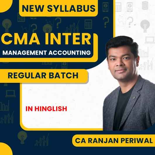 CA Ranjan Periwal Management Accounting Regular Online Classes For CMA Inter : Pen Drive / Online Classes