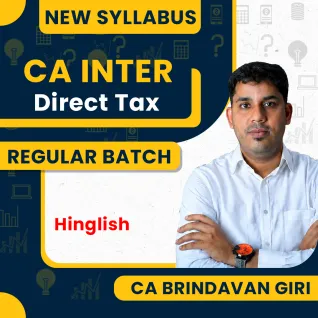 CA Inter New Syllabus Direct Tax Regular Course By CA Brindavan Giri: Pen drive / Google drive.
