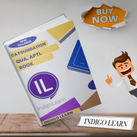 IndigoLearn Quantitative Aptitude Book For CA Foundation : Study Material
