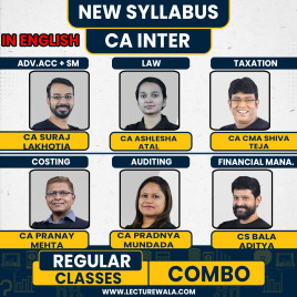 CA Inter Both Group Combo In English Regular Course By Indigolearn: ONLINE CLASSES.