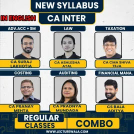 CA Inter Both Group Combo In English Regular Course By Indigolearn: ONLINE CLASSES.