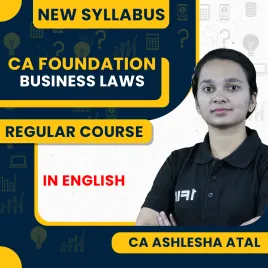 CA Ashlesha Atal Business Laws Regular Batch For CA Foundation