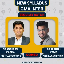 CA Gourav Kabra &amp; Bishnu Kedia Cost &amp; Financial Accounting Combo Regular Batch For CMA Inter