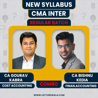 CA Gourav Kabra & Bishnu Kedia Cost & Financial Accounting Combo Regular Batch For CMA Inter
