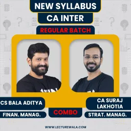 CA Bala Aaditya FM &amp; CA Suraj Lakhotia SM Combo In English Regular Online Classes For CA Inter: Online Classes