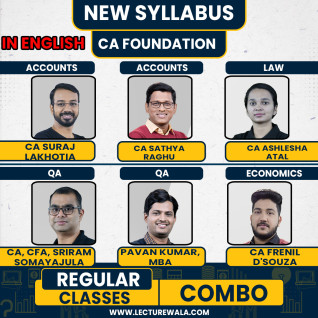 IndigoLearn All Subject COMBO Regular Batch For CA Foundation : Online Classses