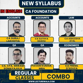 IndigoLearn All Subject COMBO Regular Batch For CA Foundation : Online Classses