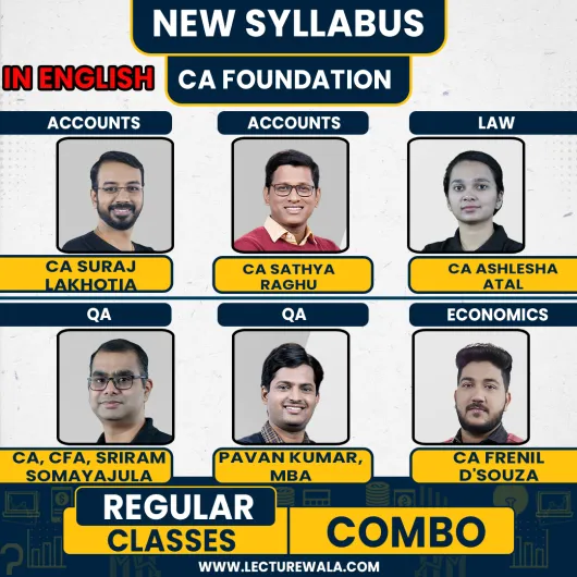 IndigoLearn All Subject COMBO Regular Batch For CA Foundation : Online Classses