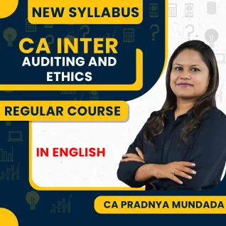 CA Pradnya Mundada Audit & Ethics IN English Regular Online Classes For CA Inter: Online Classes