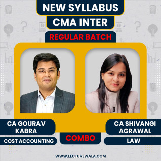 CA Gourav Kabra & Shivangi Agrawal Cost Accounting & Law Combo Regular Batch For CMA Inter