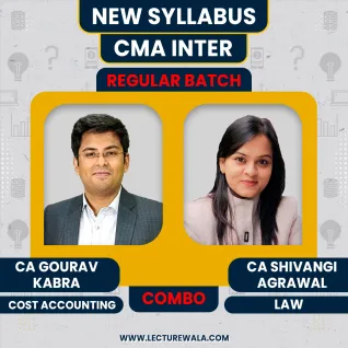 CA Gourav Kabra & Shivangi Agrawal Cost Accounting & Law Combo Regular Batch For CMA Inter