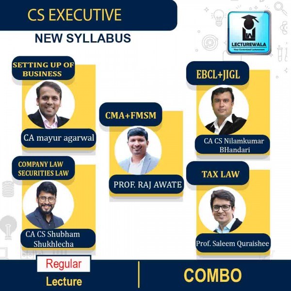 CS Executive BOTH MODULE (ALL PAPERS) COMBO New Syllabus : Video Lecture + Study Material by Inspire Academy (For June 2022 & ONWARDS)