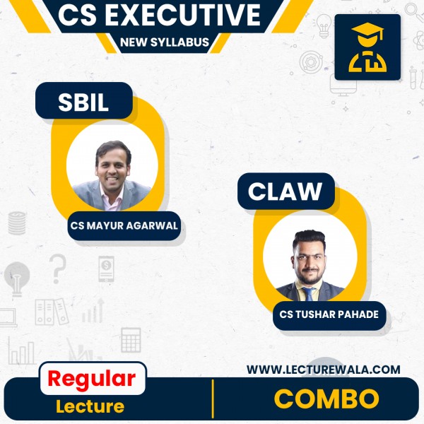 CS Executive New Syllabus Company Law and SBIL Regular Batch by CS Tushar Pahade and CA Mayur Agarwal : Online classes.