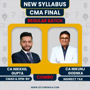 CMA Final Group 4 Regular Course By CA CS CMA Nikkhil Gupta CMAD & SPM-BV Nikunj Goenka IDT: Google Drive & Pendrive CMA Final Group 4 Regular Course By CA CS CMA Nikkhil Gupta CMAD & SPM-BV Nikunj Goenka IDT: Google Drive & Pendrive