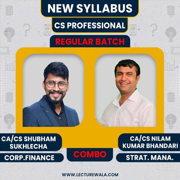 CA CS Shubham Sukhlecha CF & CA CS Nilam kumar bhandari SM Regular Classes For CS Professional Module 2 Online Classes