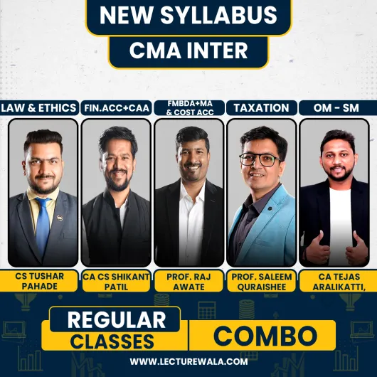 Inspire Academy Both Group All Subjects Regular Combo Classes For CMA Inter New Syllabus Online Classes