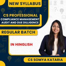 CS Somya Kataria Compliance management ,audit and due dilligence (CMAD) Regular Classes For CS CS Professional Online Classes CS Somya Kataria Compliance management ,audit and due dilligence (CMAD) Regular Classes For CS CS Professional Online Classes
