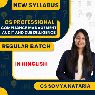 CS Somya Kataria Compliance management ,audit and due dilligence (CMAD) Regular Classes For CS CS Professional Online Classes CS Somya Kataria Compliance management ,audit and due dilligence (CMAD) Regular Classes For CS CS Professional Online Classes