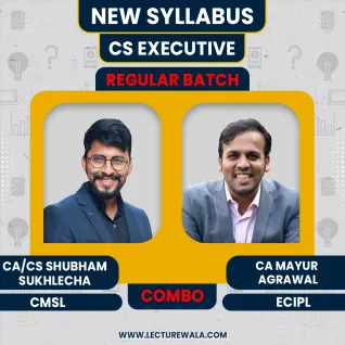 (Inspire Academy) CA CS Shubham Sukhlecha CMSL, CA Mayur Agrawal ECIPL Regualr Combo Classes For CS Executive Online Classes (Inspire Academy) CA CS Shubham Sukhlecha CMSL, CA Mayur Agrawal ECIPL Regualr Combo Classes For CS Executive Online Classes