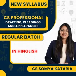 CS Somya Kataria Drafting Pleadings and Appearances Regular Classes For CS CS Professional Online Classes CS Somya Kataria Drafting Pleadings and Appearances Regular Classes For CS CS Professional Online Classes