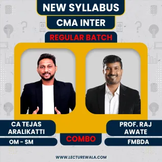 CA Tejas aralikatti OM-SM, & Prof. Raj Awate FMBDA Regular Combo Classes For CMA Inter Online Classes CA Tejas aralikatti OM-SM, & Prof. Raj Awate FMBDA Regular Combo Classes For CMA Inter Online Classes