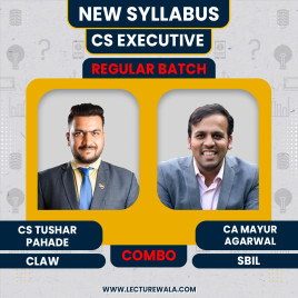CS Tushar Pahade CLAW &amp; CA Mayur Agarwal SBIL Regular Combo Classes For CS Executive Online Classes