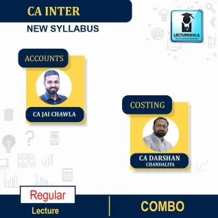 CA Inter Accounts And Costing Combo New Recorded Batch Regular Course By CA Jai Chawla & CA Darshan Chandaliya :Pen Drive / Online Classes CA Inter Accounts And Costing Combo New Recorded Batch Regular Course By CA Jai Chawla & CA Darshan Chandaliya :Pen Drive / Online Classes