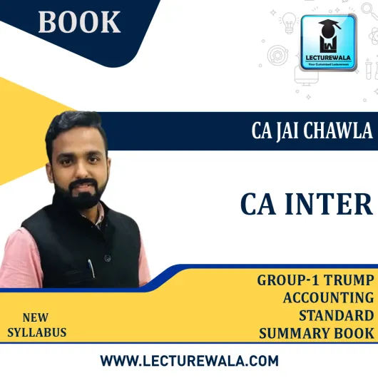 CA Inter Group-1 Trump Accounting Standard Summary Book By CA Jai Chawla : Study Material.