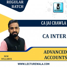 CA Inter Advanced Accounts Regular Course By CA Jai Chawla : Pen Drive / Online Classes