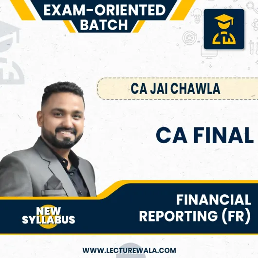 CA Final Financial Reporting (FR) Exam-Oriented Full Course By CA Jai Chawla : Pen Drive / Google Drive