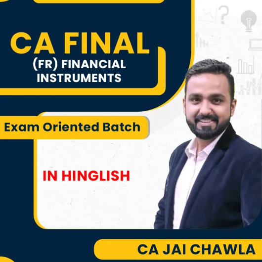 CA Final New Syllabus FR Financial Instruments Exam Oriented | CA. Jai Chawla : Pen Drive / Online Classes