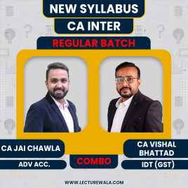CA Jai Chawla Advanced Accounting &amp; CA Vishal Bhattad IDT (GST) Regular Batch For CA Inter