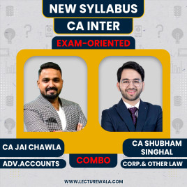 CA Jai Chawla Adv.Accounts & CA Shubham Singhal Law Exam-Oriented Batch For CA Inter CA Jai Chawla Adv.Accounts & CA Shubham Singhal Law Exam-Oriented Batch For CA Inter