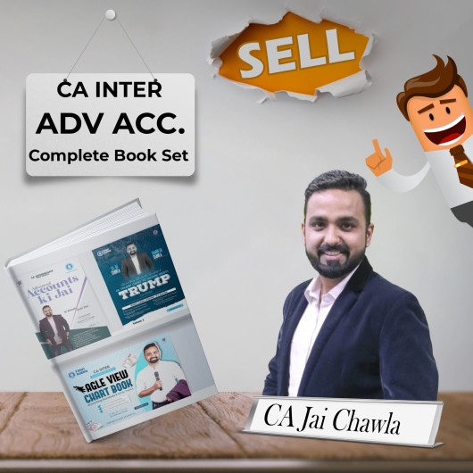 CA Inter ADV Accounts Book Set - Adv. Acc ki Jai + AS Trump + Question Bank + Chart Book by CA Jai Chawla