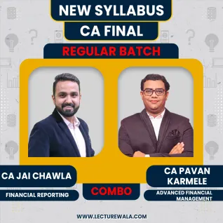 CA Final New Syllabus Combo FR & AFM Regular New Batch By CA Jai Chawla and CA Pavan Karmele : Pen Drive / Online Classes  CA Final New Syllabus Combo FR & AFM Regular New Batch By CA Jai Chawla and CA Pavan Karmele : Pen Drive / Online Classes