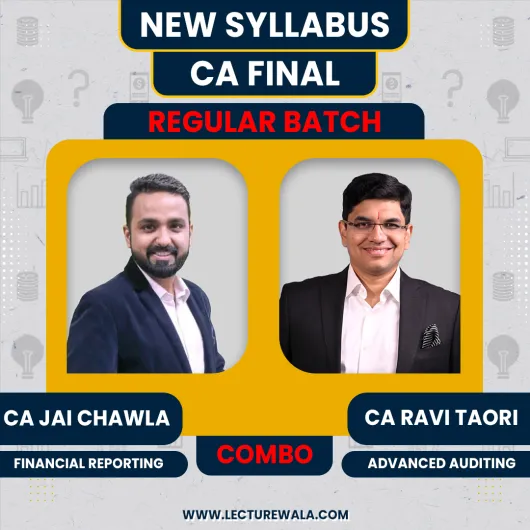 New Scheme CA Final FR, AUDIT Study Module Batch (Regular In-Depth) by CA Jai Chawla, & CA Ravi Taori : Pen Drive / Google Drive